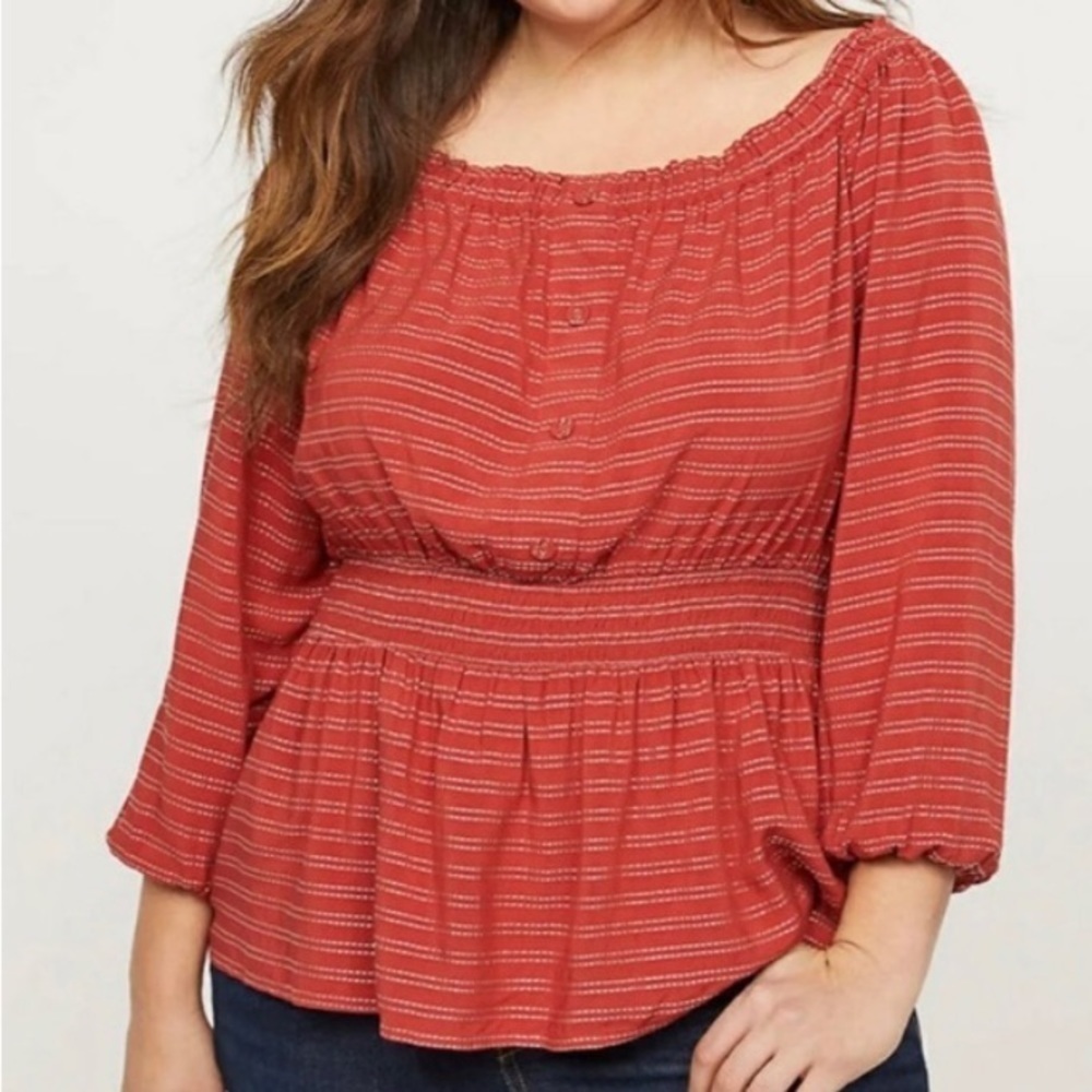 Lane Bryant Off Shoulder Top 18/20 NWOT